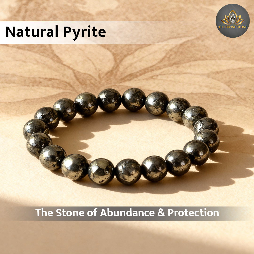 Pyrite stone bracelet