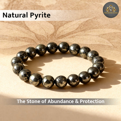 Pyrite stone bracelet