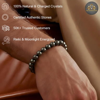 Pyrite stone bracelet