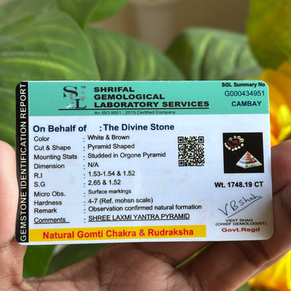 Gomti Chakra & Rudraksha Pyramid