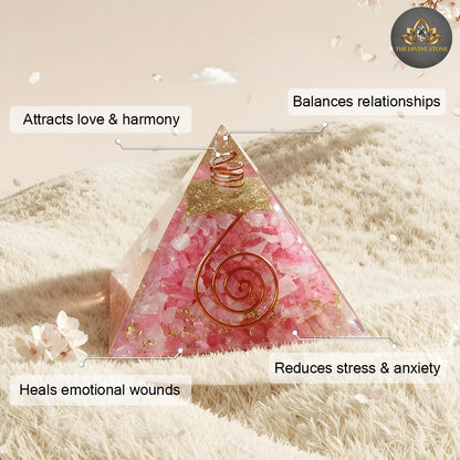Rose Quartz Pyramid