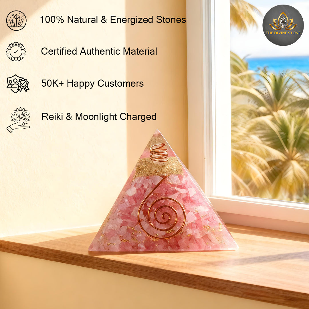 Rose Quartz Pyramid