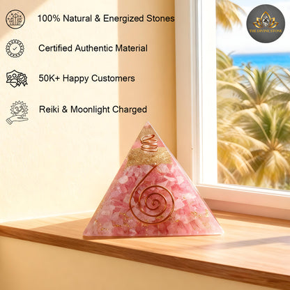 Rose Quartz Pyramid