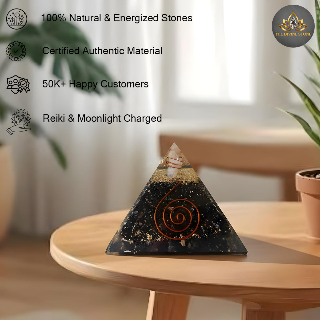 Black Tourmaline Pyramid